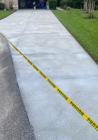 Concrete Driveway Repair in San Antonio, Florida - After Photo