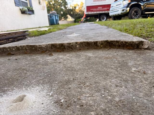 Concrete Walkway Leveling in Odessa, Florida