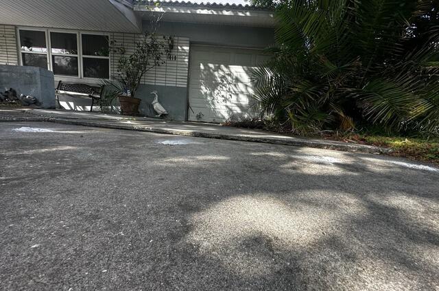 Concrete Driveway Leveling in St. Petersburg, Florida - Before Photo