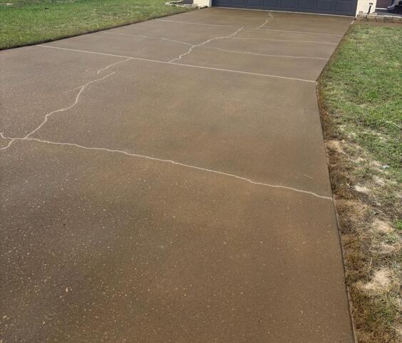 Concrete Driveway Leveled and Repaired in Kissimmee, Florida - After Photo