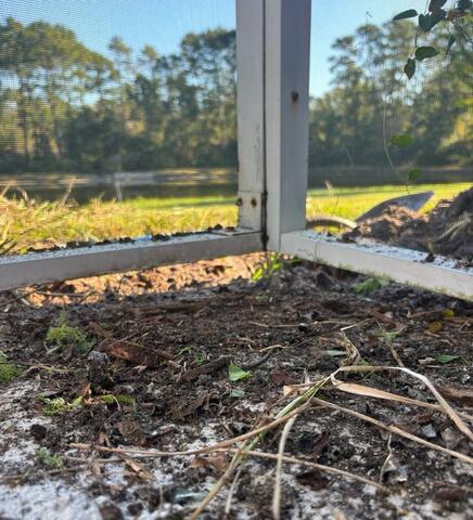 Concrete Pool Deck Leveling in Oviedo, Florida - Before Photo