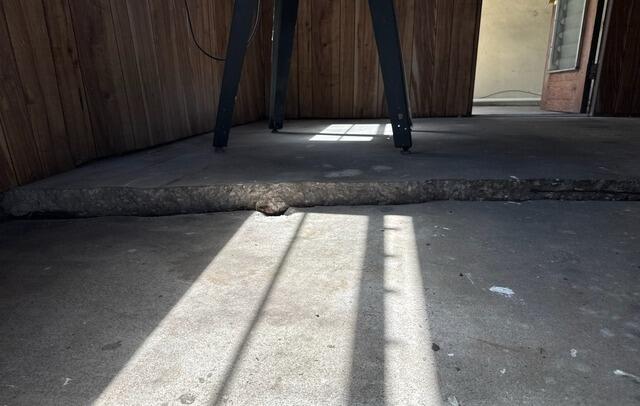 Concrete Slab Leveling in Clearwater, Florida - Before Photo