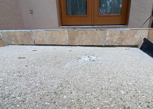 Lifting Settling Concrete Walkway Slab in Dunnellon, FL