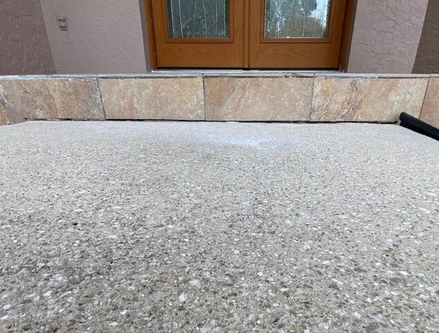 Lifting Settling Concrete Walkway Slab in Dunnellon, FL