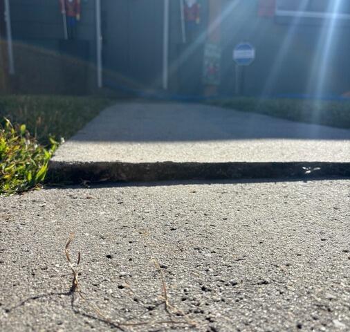 Concrete Walkway Leveling in Sanford, FL - Before Photo