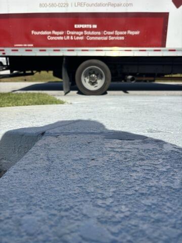 Concrete Driveway Slab Leveling in Palm Bay, FL - After Photo
