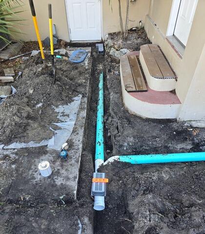 New Yard Drainage System in Lakeland, FL