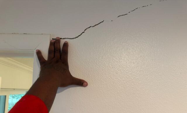 Foundation Wall Cracks Closed in Safety Harbor, FL - Before Photo