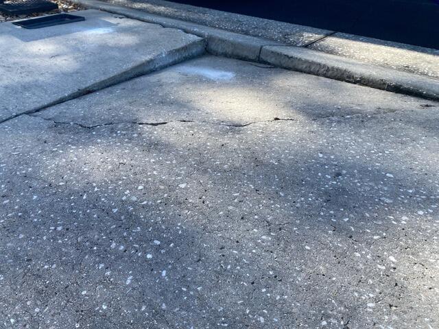 Concrete Driveway Leveling & Repair in Lecanto, FL - Before Photo