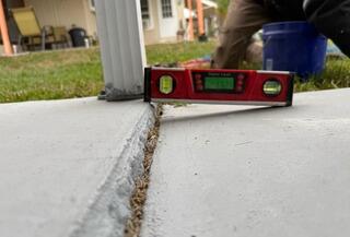 Leveling Concrete Driveway in Brooksville, Florida
