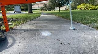 Concrete Sidewalk Leveling in Lutz, Florida