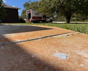 Leveling Concrete Walkway in Weeki Wachee, Florida