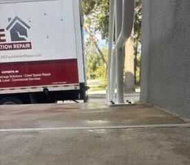 Concrete Entranceway Leveling and Stabilization in Orange City, Florida
