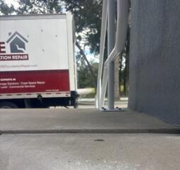 Concrete Entranceway Leveling and Stabilization in Orange City, Florida