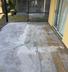 Concrete Patio Slab Leveling and Repair in Lake Mary, Florida