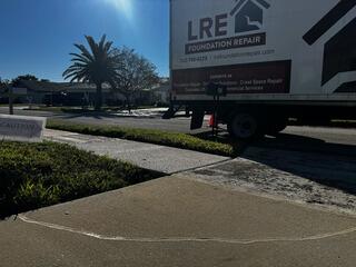Concrete Driveway Leveling and Repair in Palm Harbor, Florida