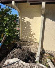 Enhanced Downspout Drainage System in Indialantic, Florida