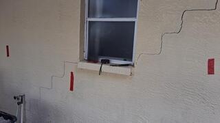 Stair-Step Wall Cracks Repaired in Wesley Chapel, FL