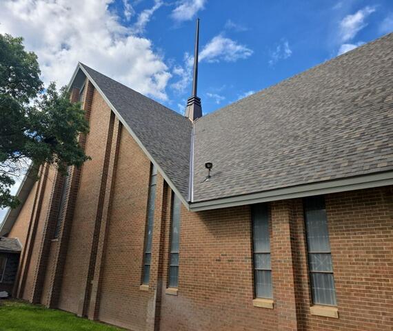 Church Shingle Roof Install, Dimmitt, Tx. - After Photo