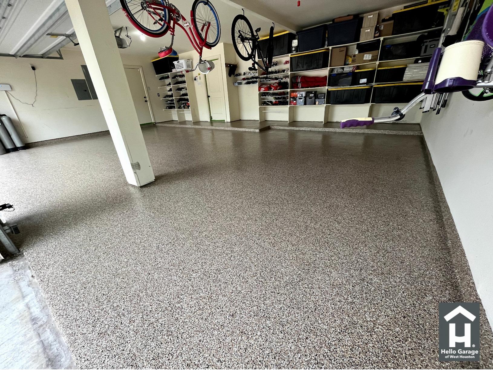 Hello Garage of West Houston Before & After Photo Set Garage Floor