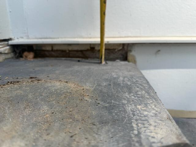 Concrete Stair Leveling in Hiawassee, Georgia - Before Photo