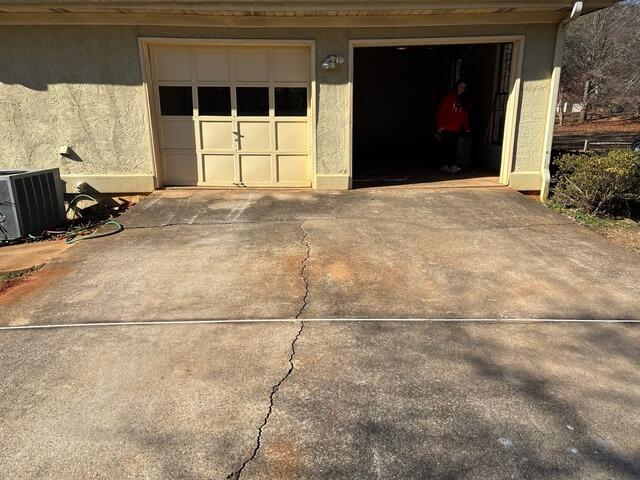 Driveway Lift and Leveling in Fayetteville, Georgia - Before Photo