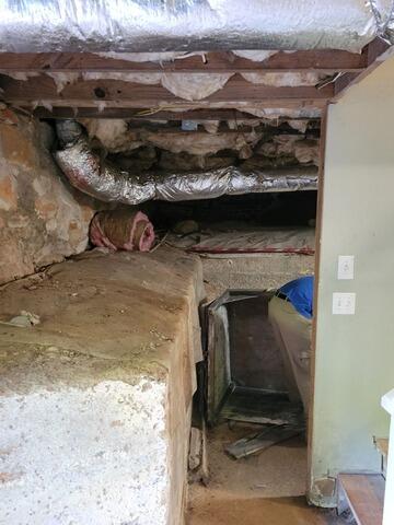 Crawl Space Encapsulation Transformation in Decatur, Georgia - Before Photo