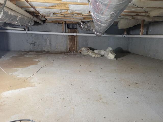 Basement Waterproofing Solution in Atlanta, Georgia - Before Photo