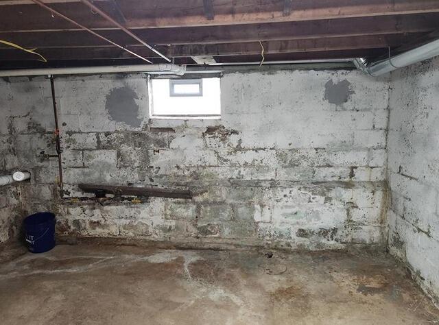 From Damp to Dream Space in New Castle, PA - Before Photo
