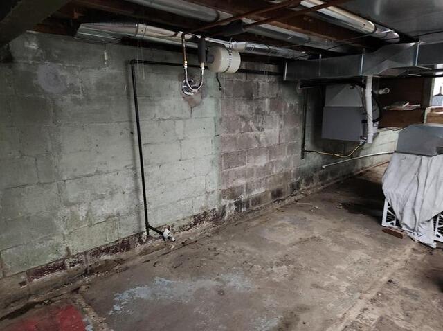 Basement Transformation Complete in New Castle, PA - Before Photo