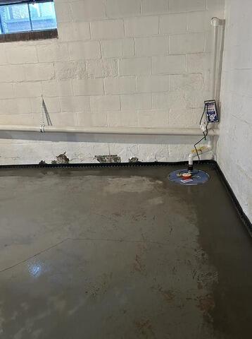 WaterGuard and SuperSump: A Smart Defense Against Water Intrusion in Ellwood City, PA - After Photo