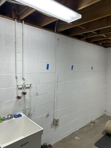 Bowing Walls, Meet Your Match in Pittsburgh, PA - Before Photo