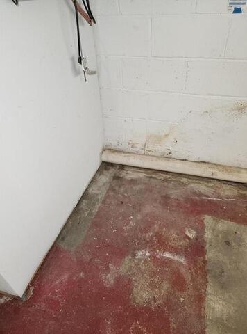 Peace of Mind Restored Below Grade in Morgantown, WV - Before Photo