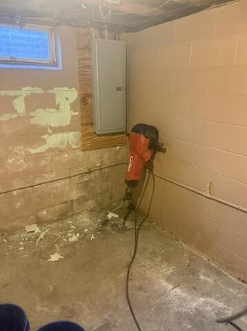 Basement Blues Cleared Up in New Kensington, PA - Before Photo