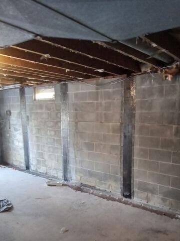 Garage Wall Stabilized in Newmanstown