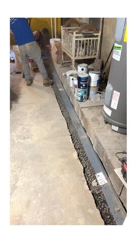 WaterGuard System Solves Basement Water Issues in Felton, PA - After Photo
