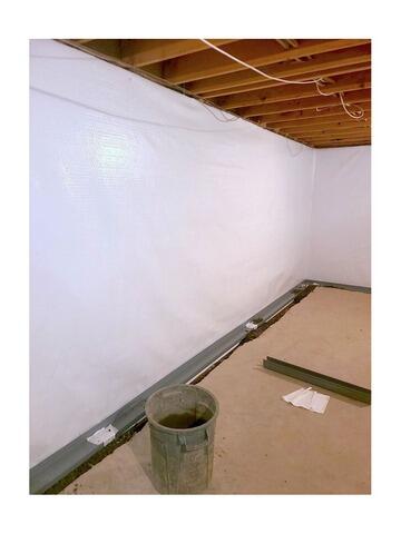 Transforming Basement Water Problems with the WaterGuard System in Northumberland, PA - Before Photo