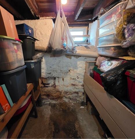 Before & After Wet Basement Repair in Altoona, Pa - Before Photo