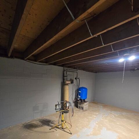 PowerBrace Supports Foundation Wall in Duncannon, PA - Before Photo