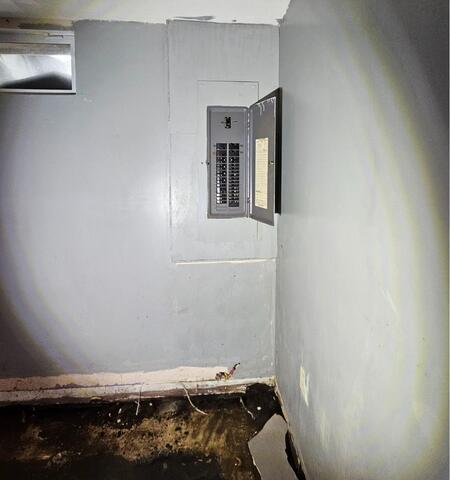 Wet Basement Repair in Hazleton, PA - Before Photo