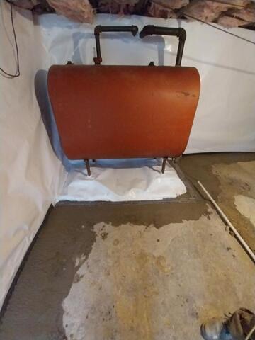 Basement Waterproofing System in Northumberland, PA - After Photo