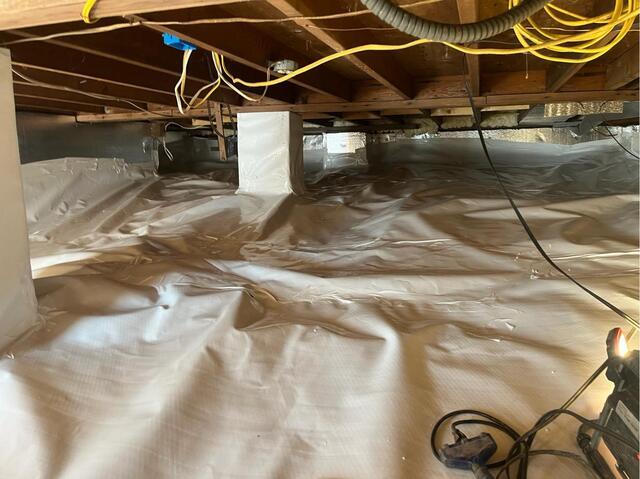 Crawl Space Moisture Control in Lakeville, PA - After Photo