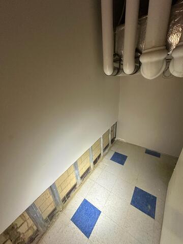 Wet Basement Repair in Harrisburg, PA - Before Photo