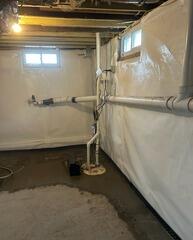 Basement Waterproofing System in Carbondale