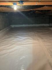 Floor Vapor Barrier installed in Canadensis