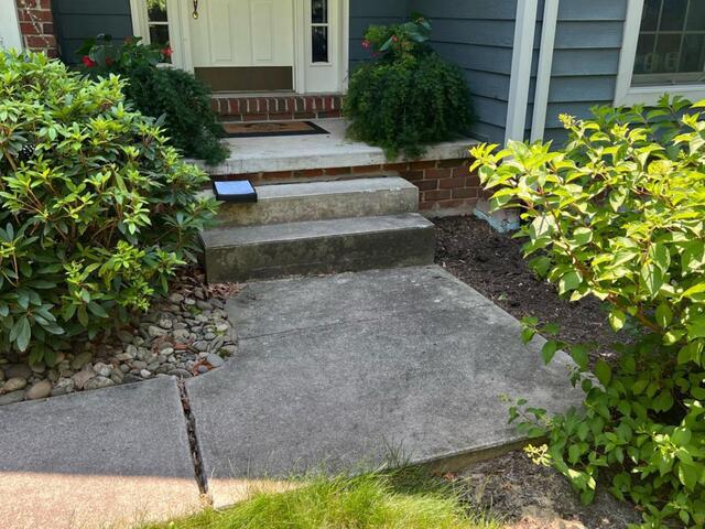 Front Walkway Lift and Repair - Before Photo