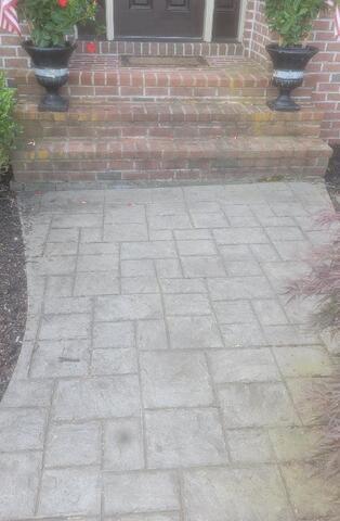 Front Stoop Lift - Before Photo