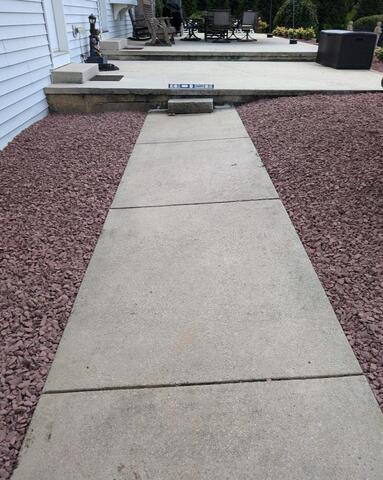 Sidewalk Settlement in Shippensburg - Before Photo
