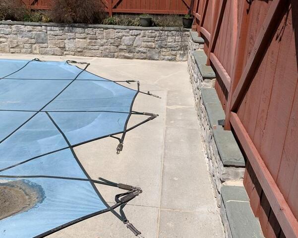 Pool Deck Settlement in Newville - After Photo
