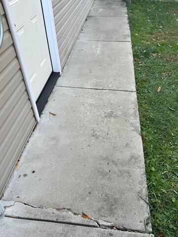 Sidewalk Lift in Carlisle - Before Photo